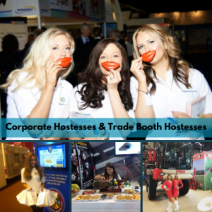 corporate hostesses and trade booth models